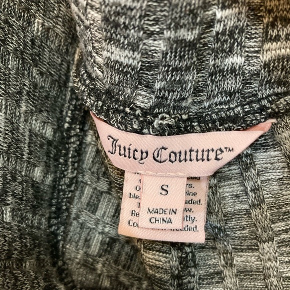 Juicy Couture Ribbed Heather Gray Flare High Rise Knit Pants Size S - Picture 3 of 4